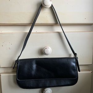 Vintage Leather Baguette Bag